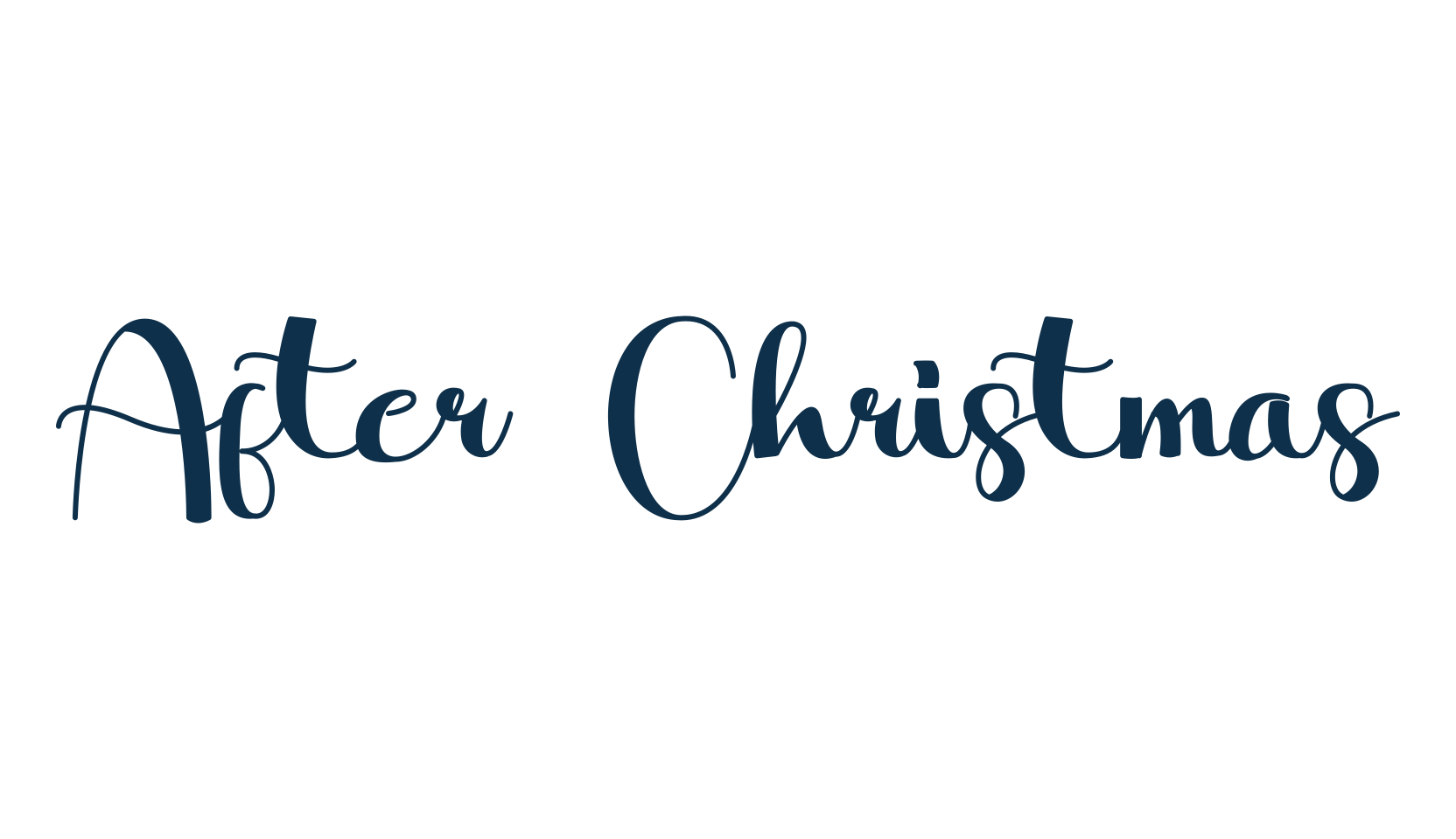 After Christmas, display market font preview