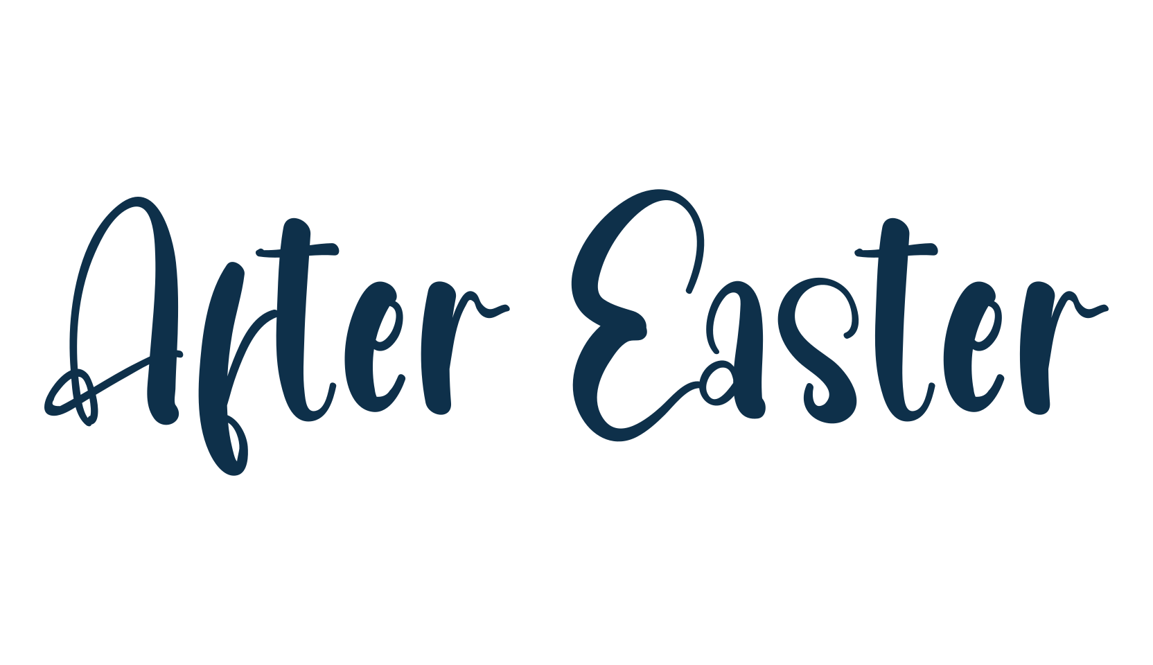 After Easter, fancy decorative font preview