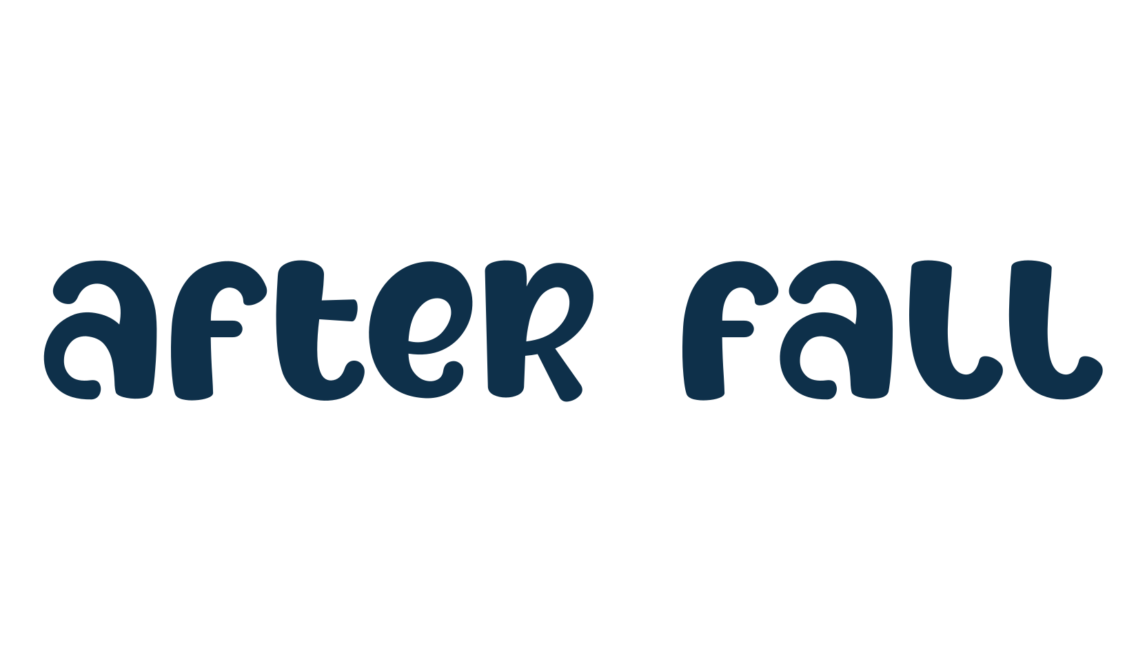 After Fall, cartoon font preview