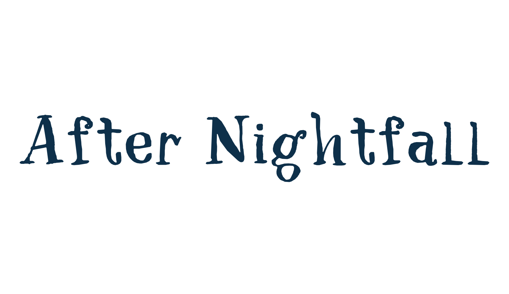 After Nightfall, fancy various decorative font preview