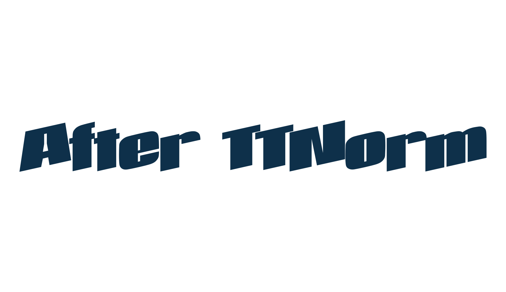After TTNorm, fancy distorted decorative font preview