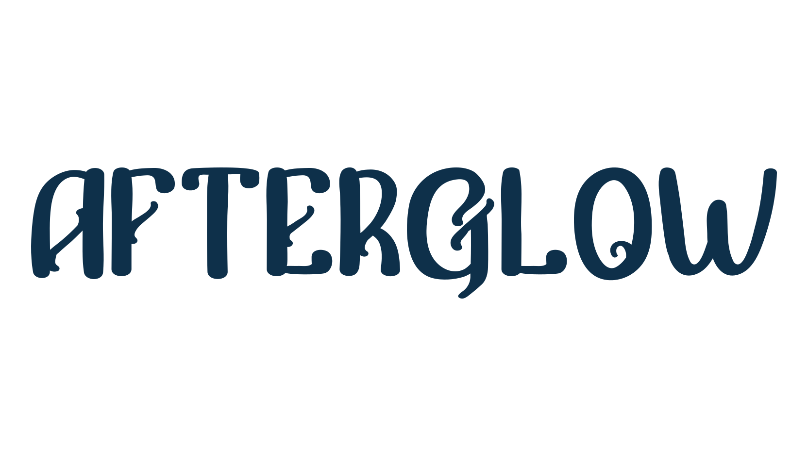 Afterglow (afterglow-3), various font preview