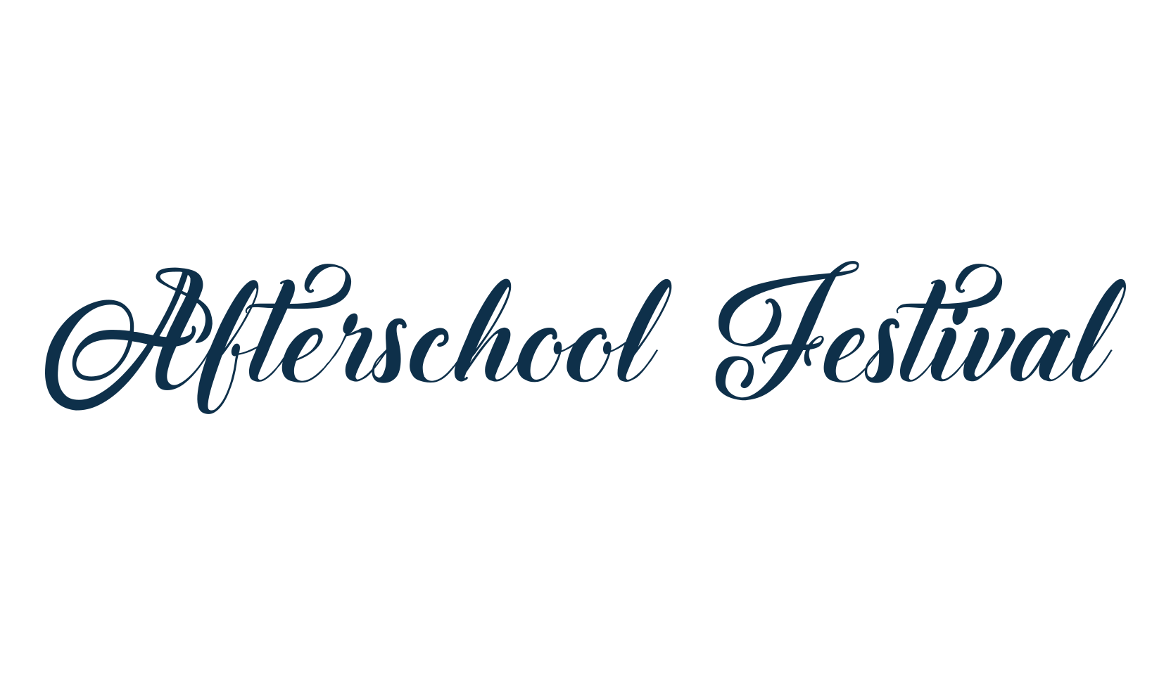 Afterschool Festival, calligraphy font preview