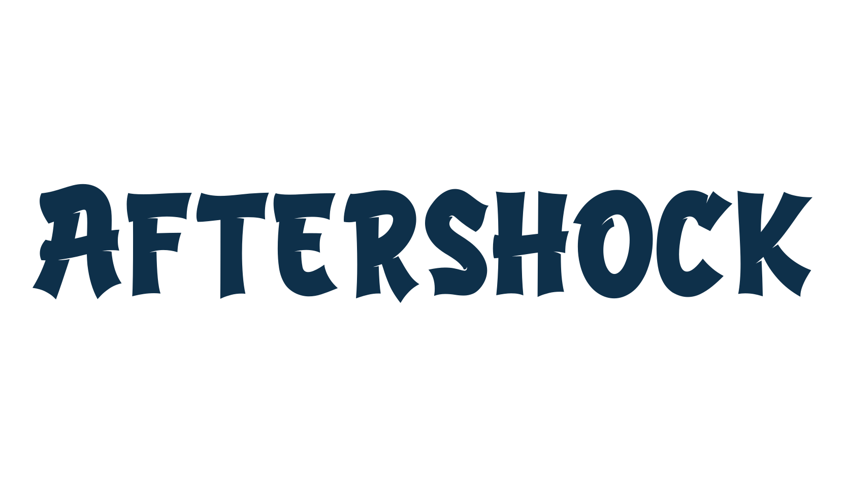 Aftershock, script graffiti fancy decorative calligraphy font preview
