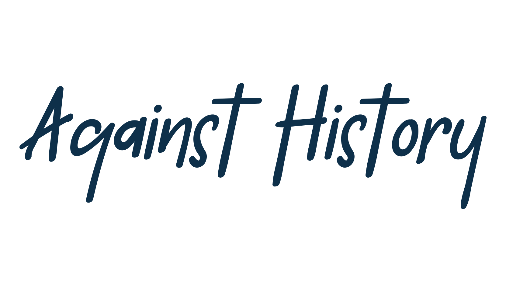 Against History, script handwritten fancy decorative calligraphy font preview