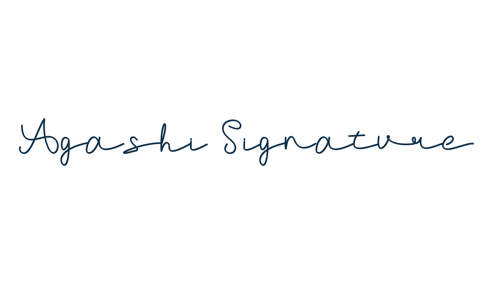 Agashi Signature, script handwritten fancy decorative calligraphy font preview