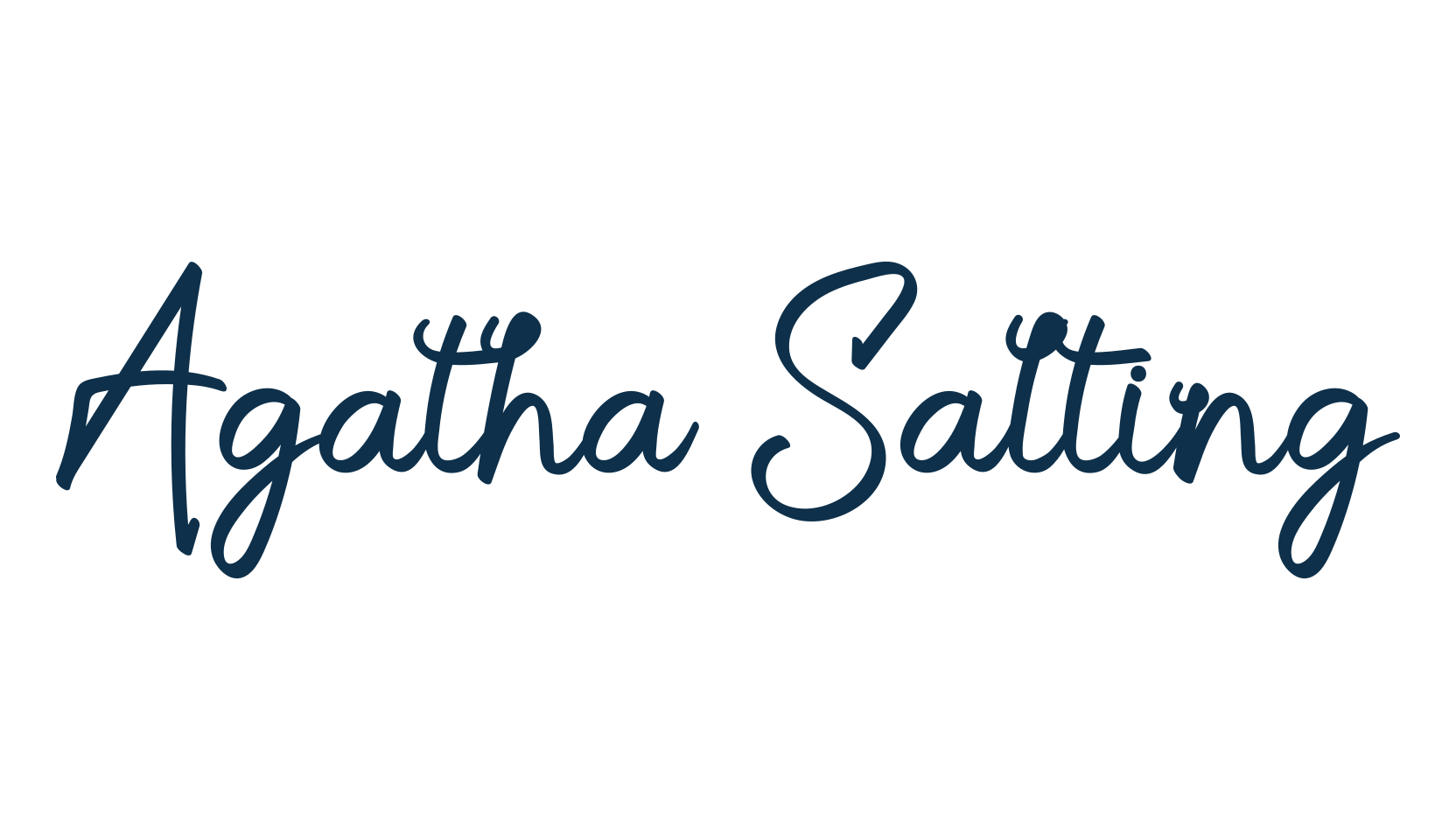Agatha Salting, script handwritten fancy decorative calligraphy font preview