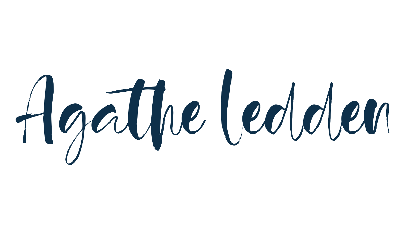 Agathe Ledden, script brush fancy decorative calligraphy font preview