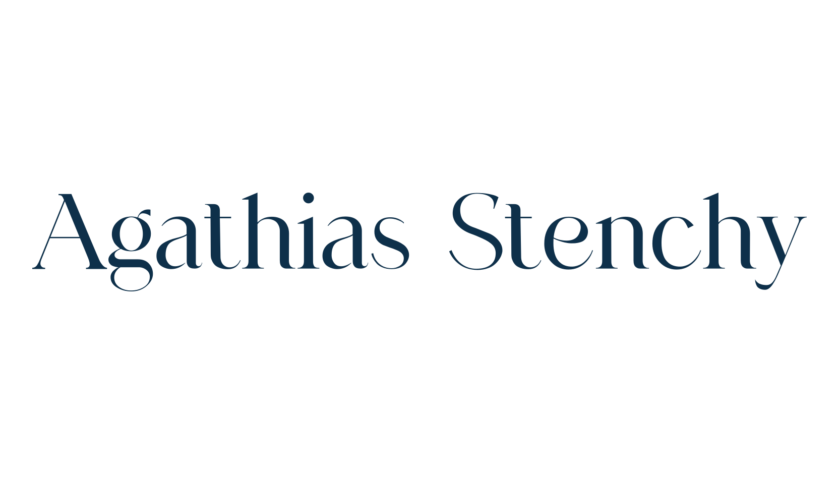 Agathias Stenchy, basic serif font preview