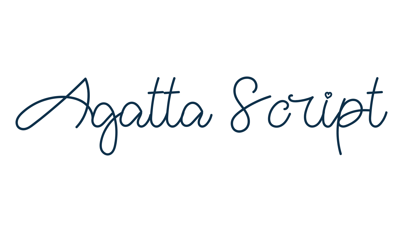 Agatta Script, script handwritten fancy decorative calligraphy font preview