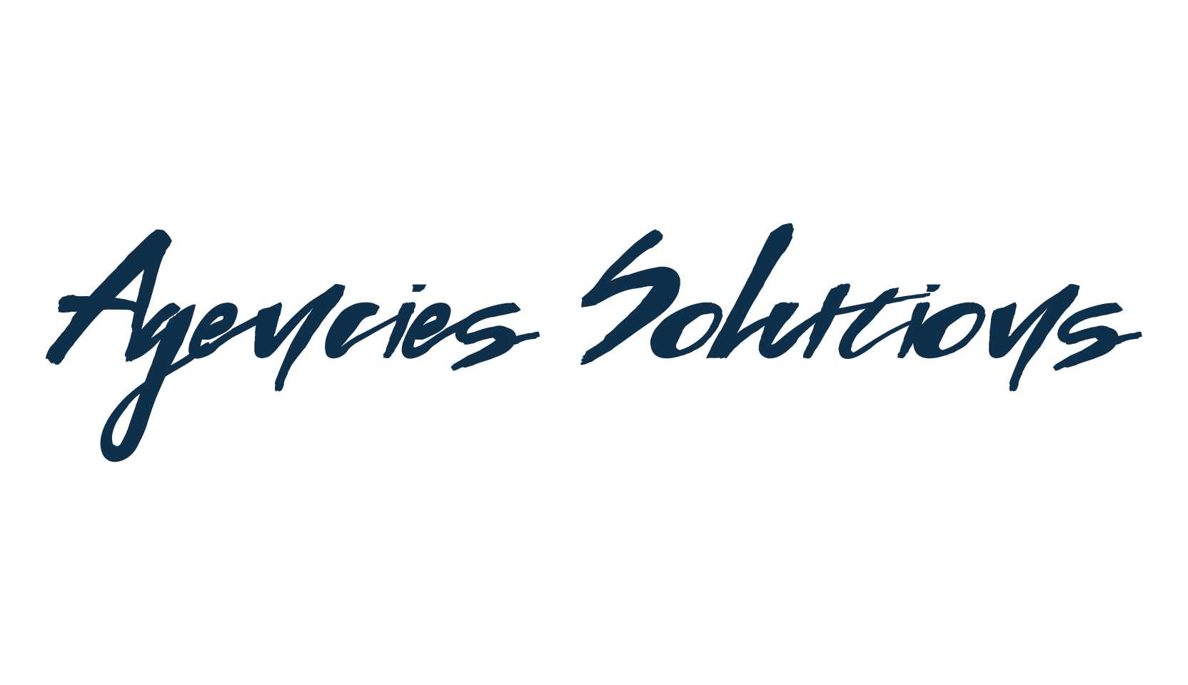 Agencies Solutions, script brush fancy decorative calligraphy font preview