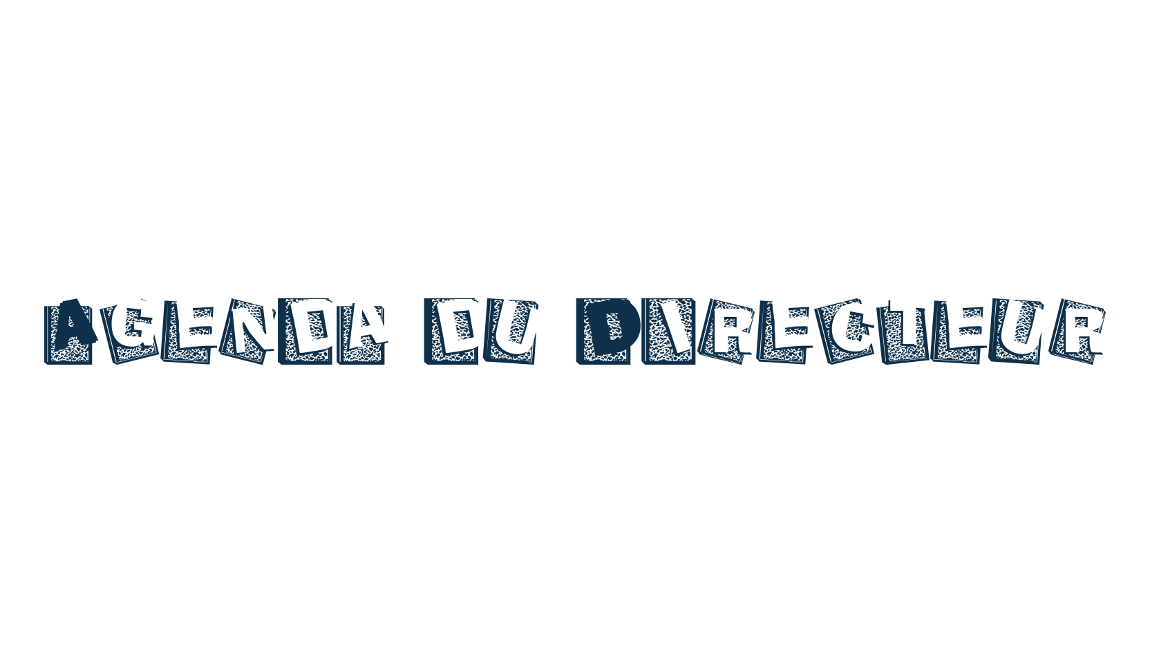 Agenda du Directeur, decorative font preview