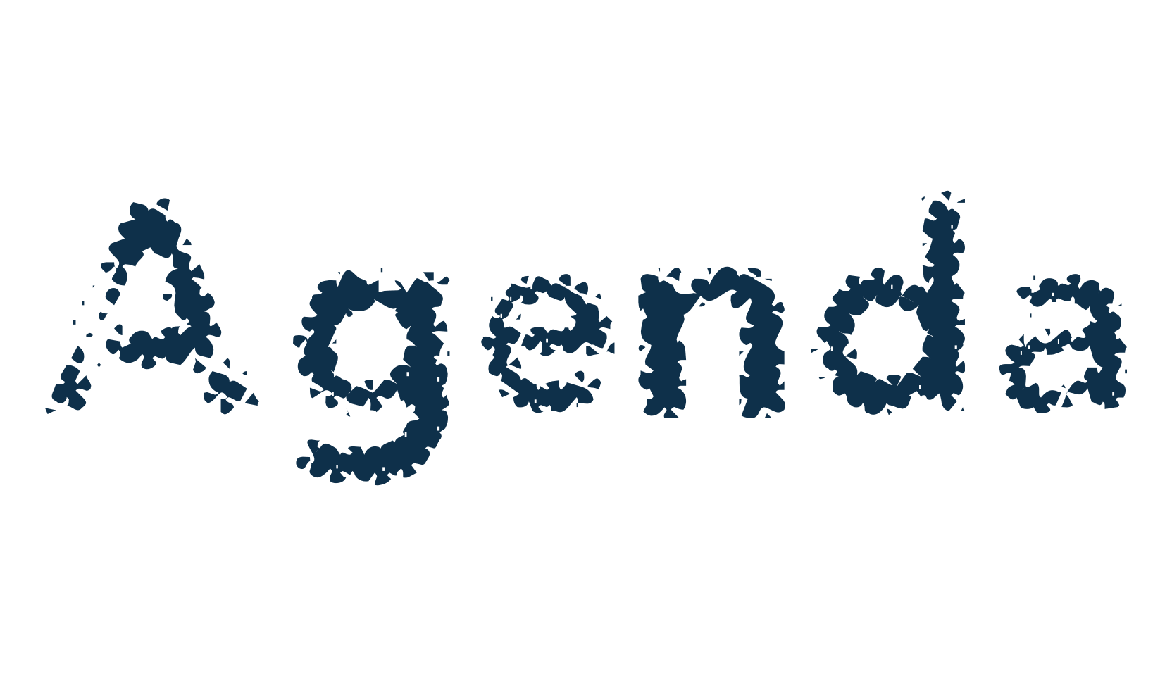Agenda, fancy distorted decorative font preview
