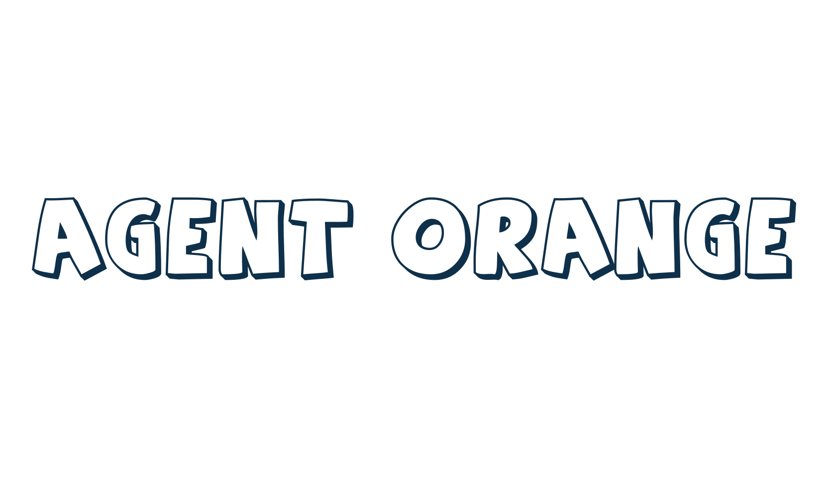 Agent Orange, fancy cartoon decorative font preview