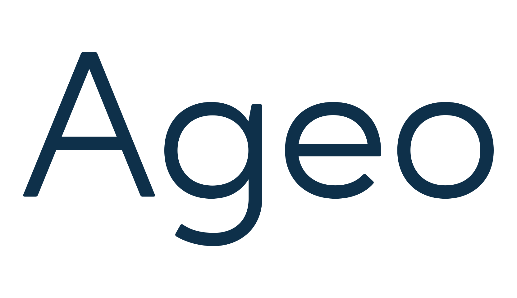 Ageo, basic sans serif font preview