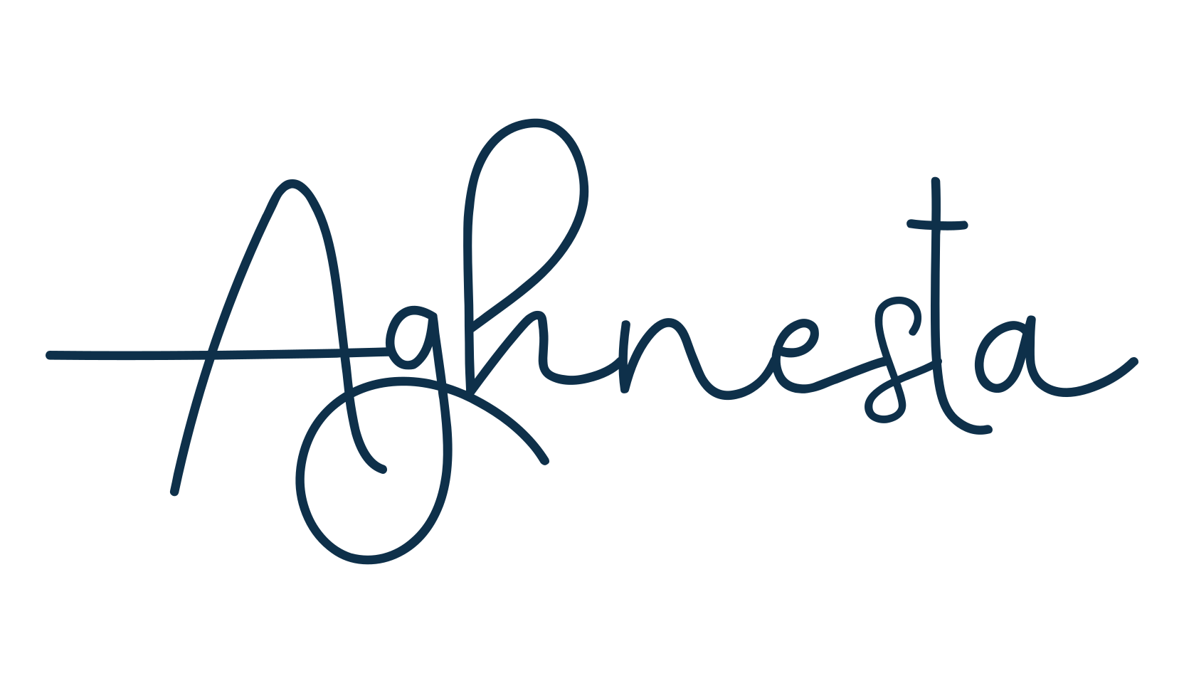 Aghnesta, script handwritten fancy decorative calligraphy font preview