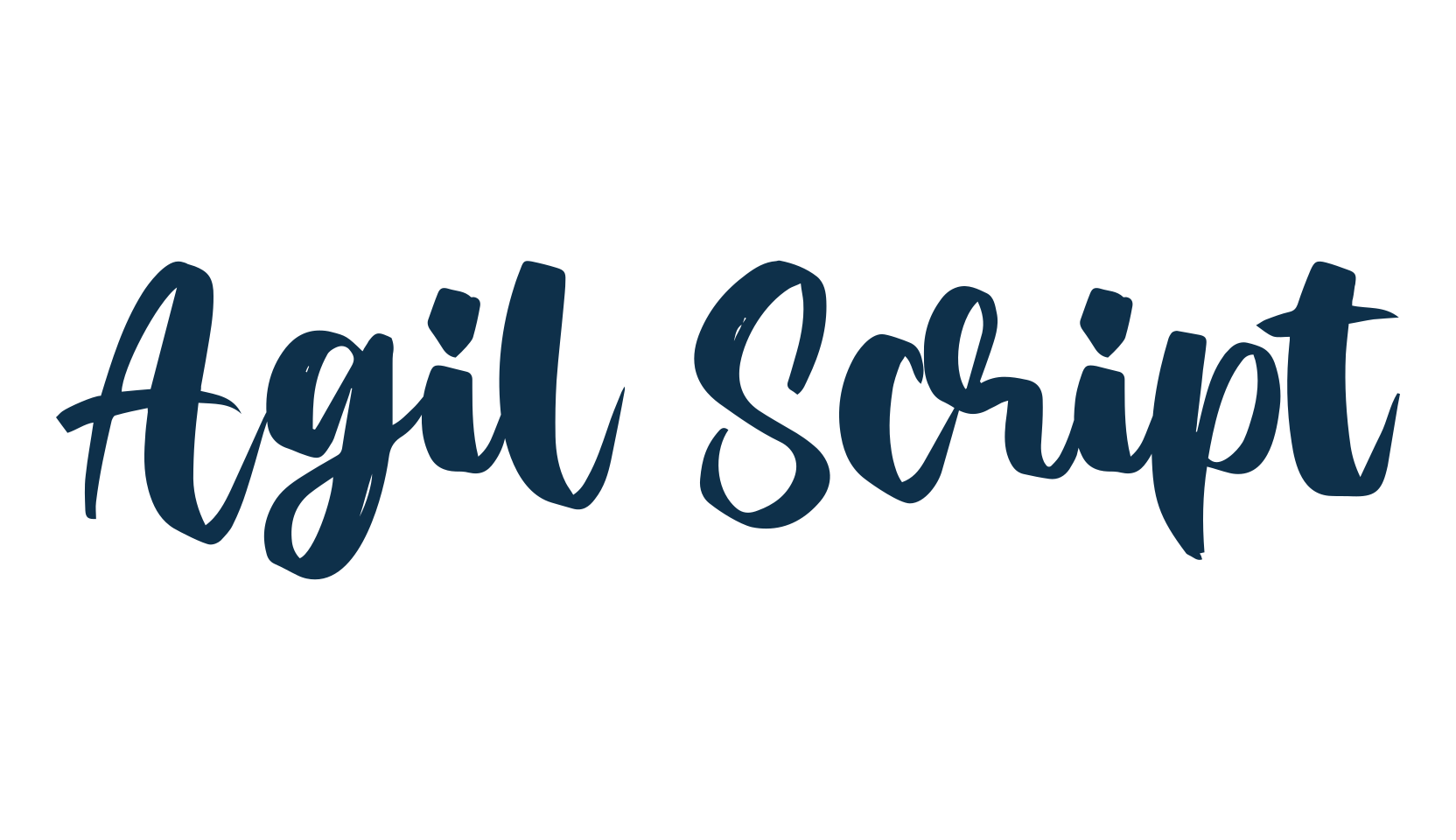 Agil Script, brush font preview