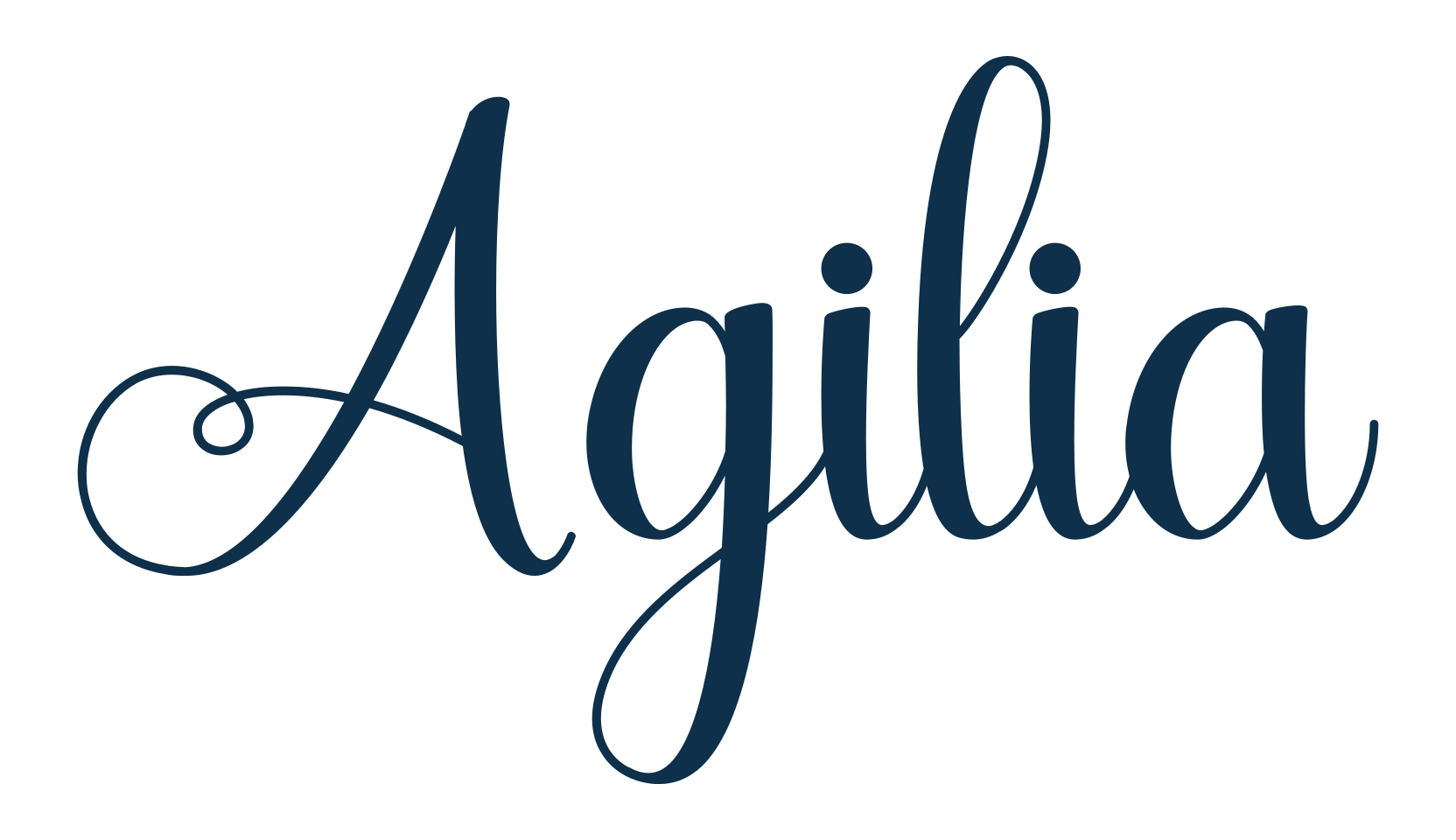 Agilia, script calligraphy fancy decorative font preview