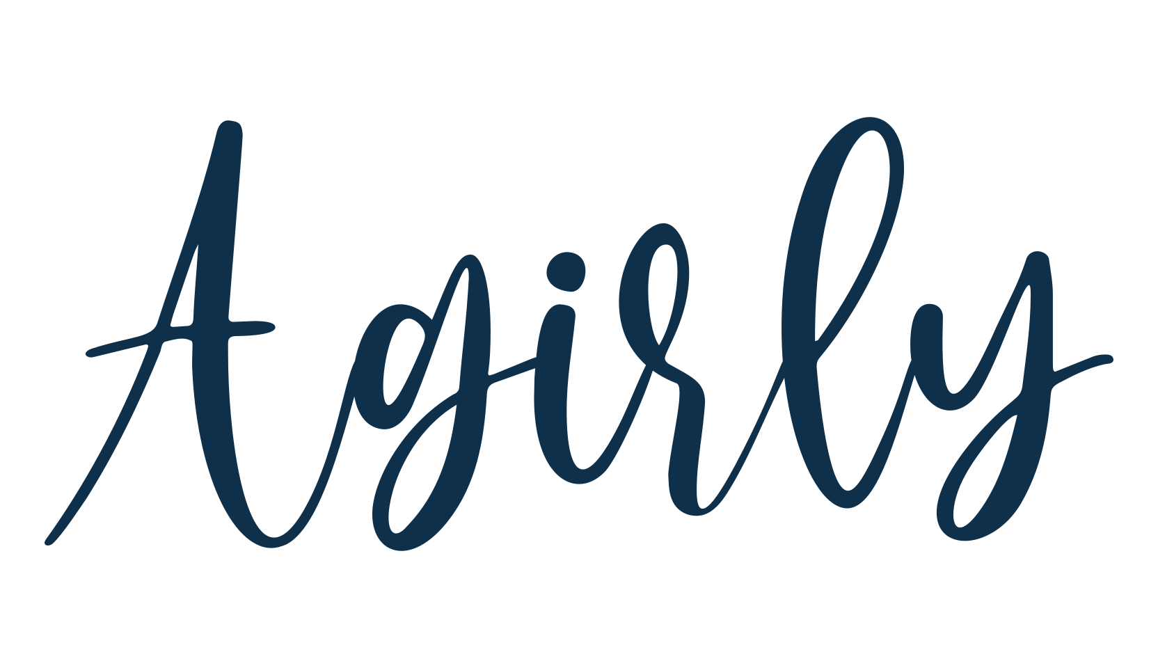 Agirly, script handwritten fancy decorative calligraphy font preview