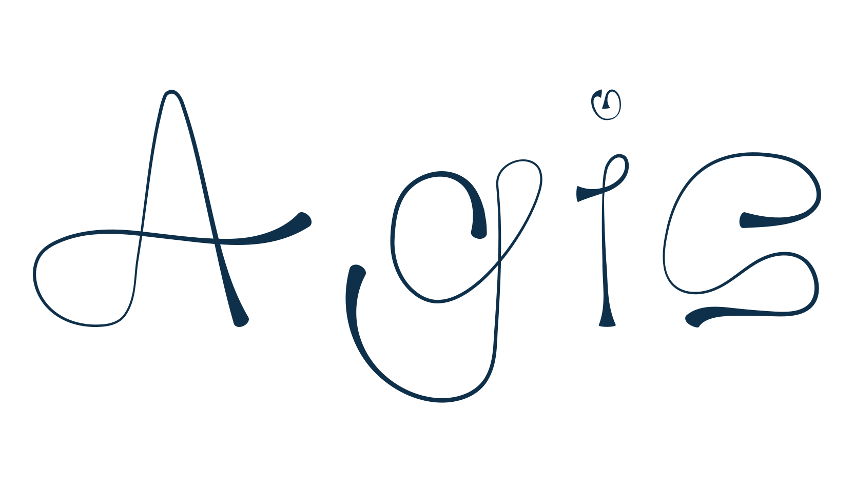 Agis, fancy decorative font preview