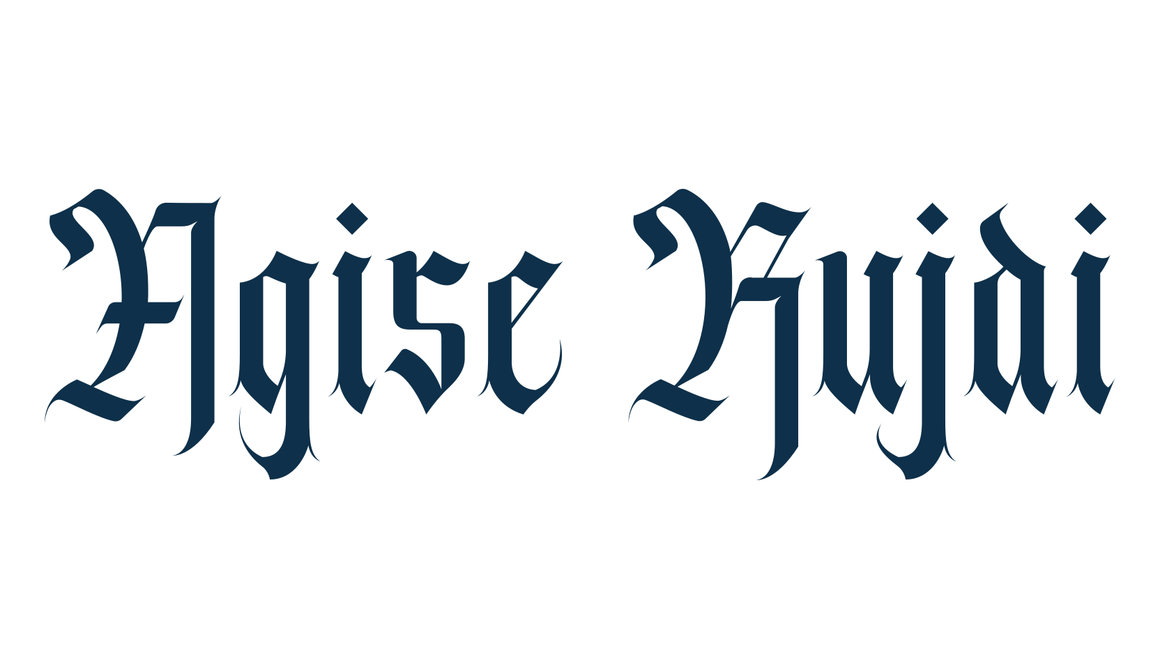 Agise Rujdi, medieval font preview