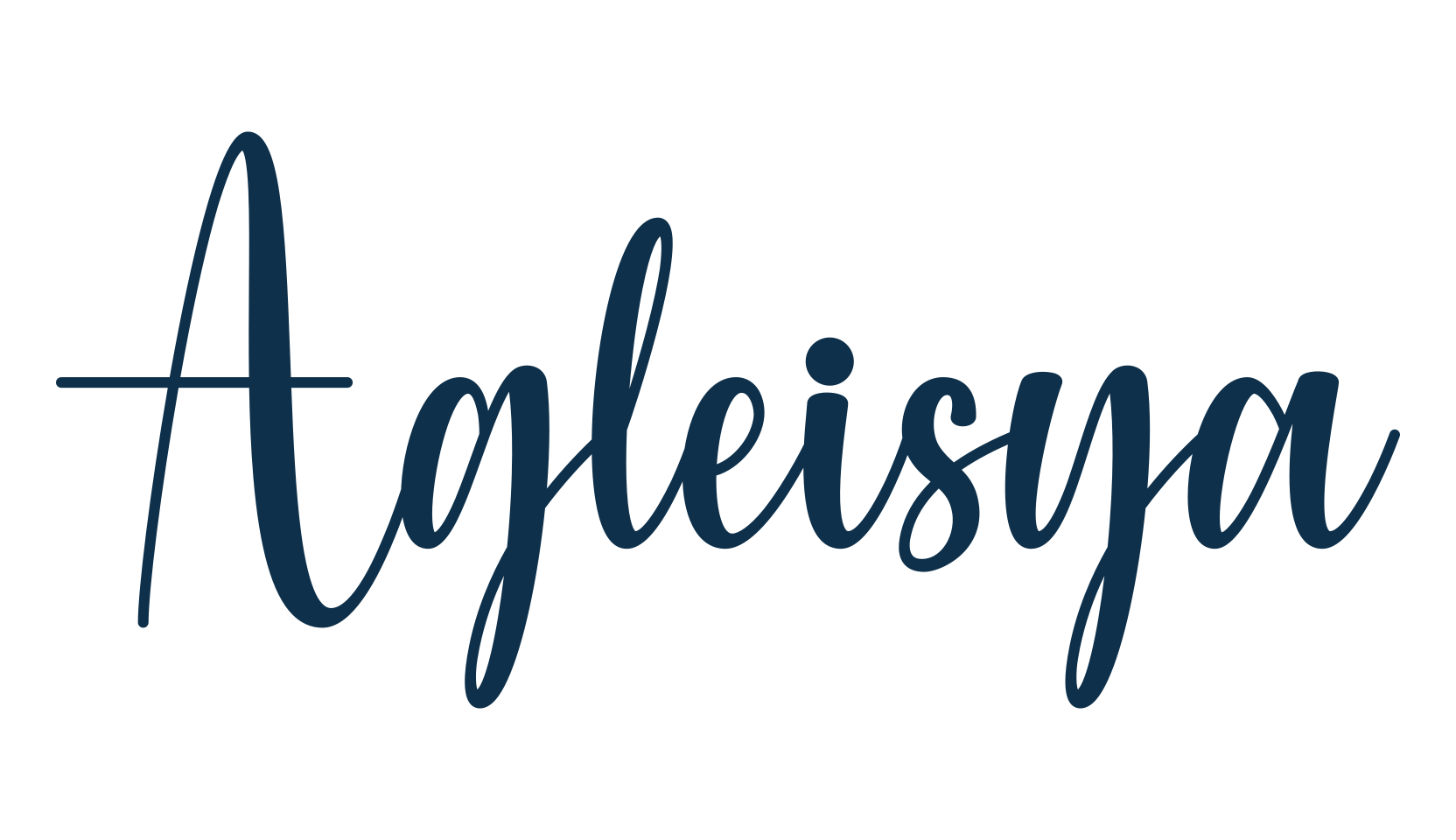 Agleisya, fancy decorative font preview