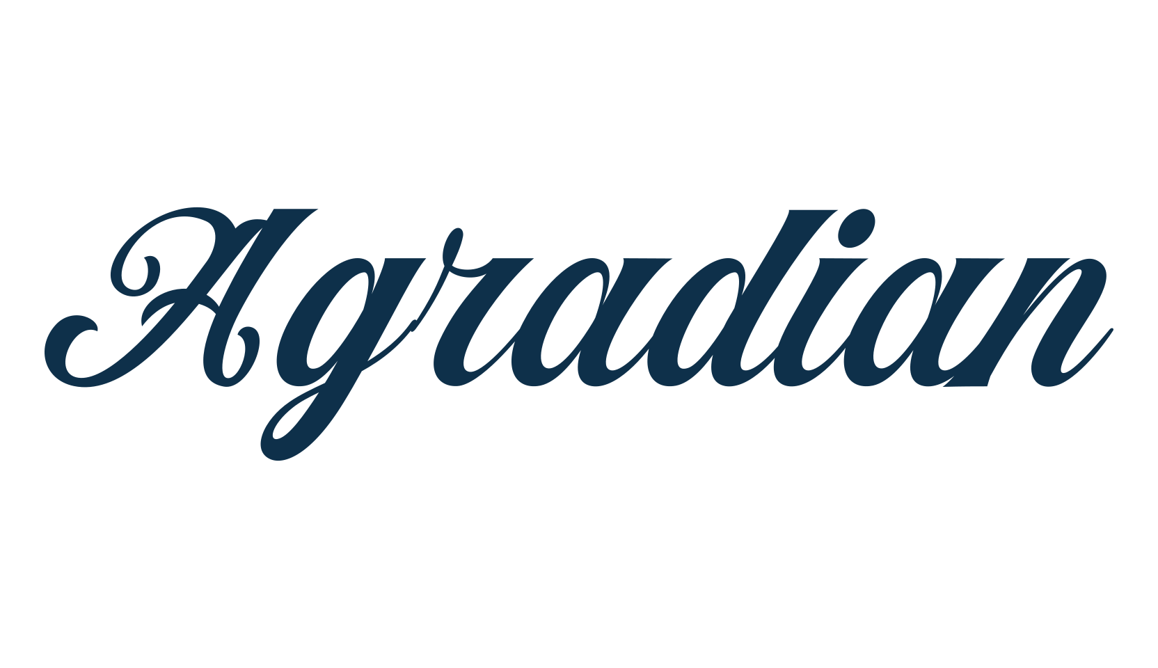 Agradian, old school font preview