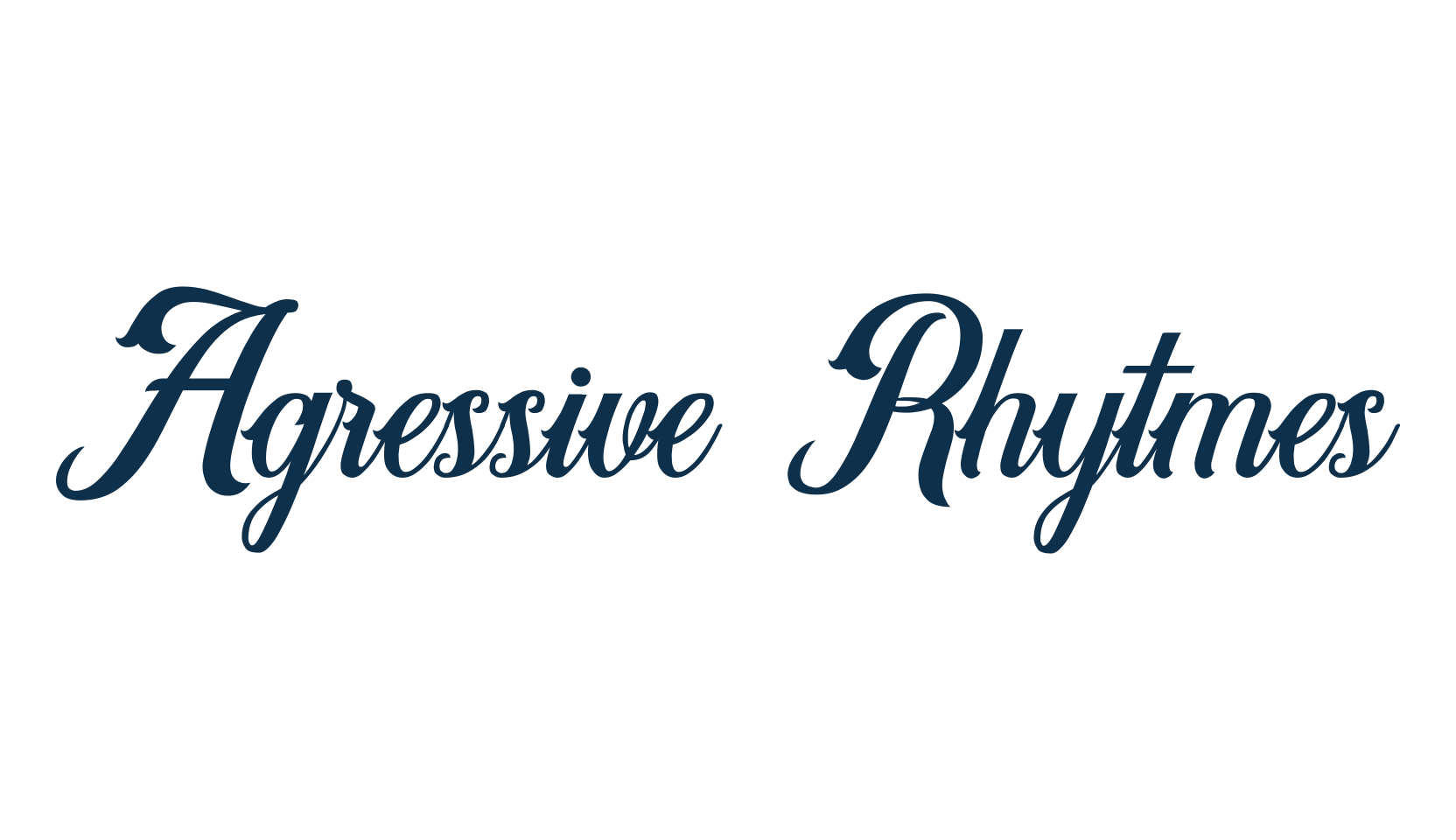 Agressive Rhytmes, various font preview