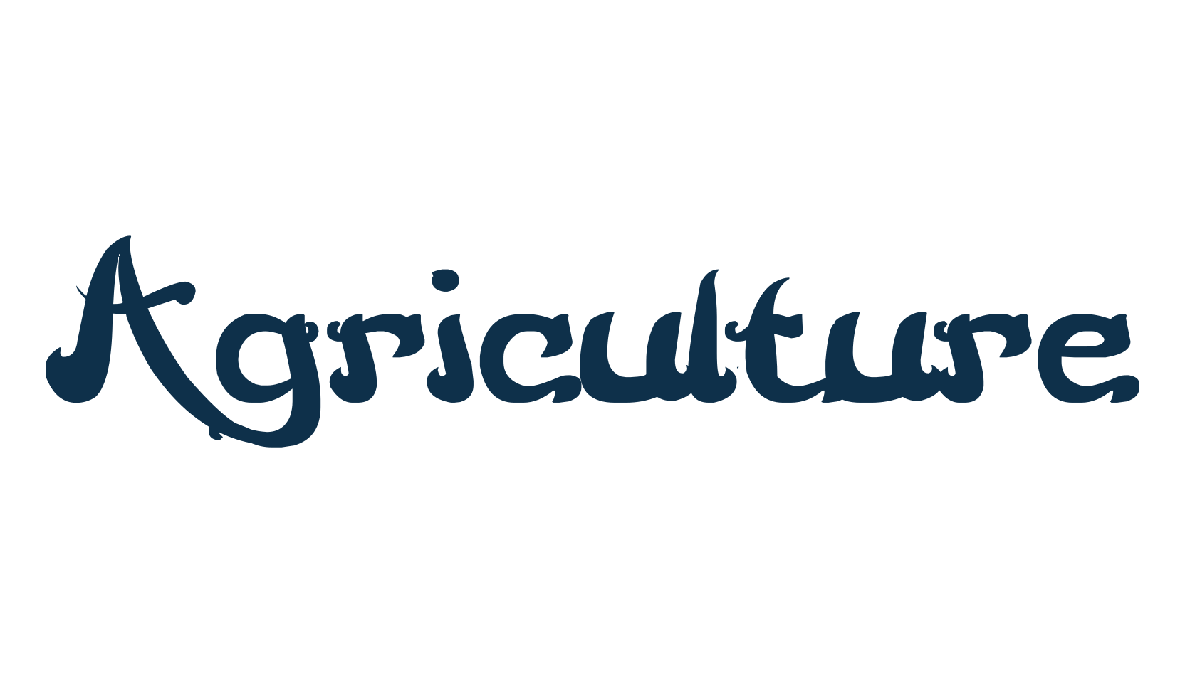 Agriculture, fancy various decorative script calligraphy font preview