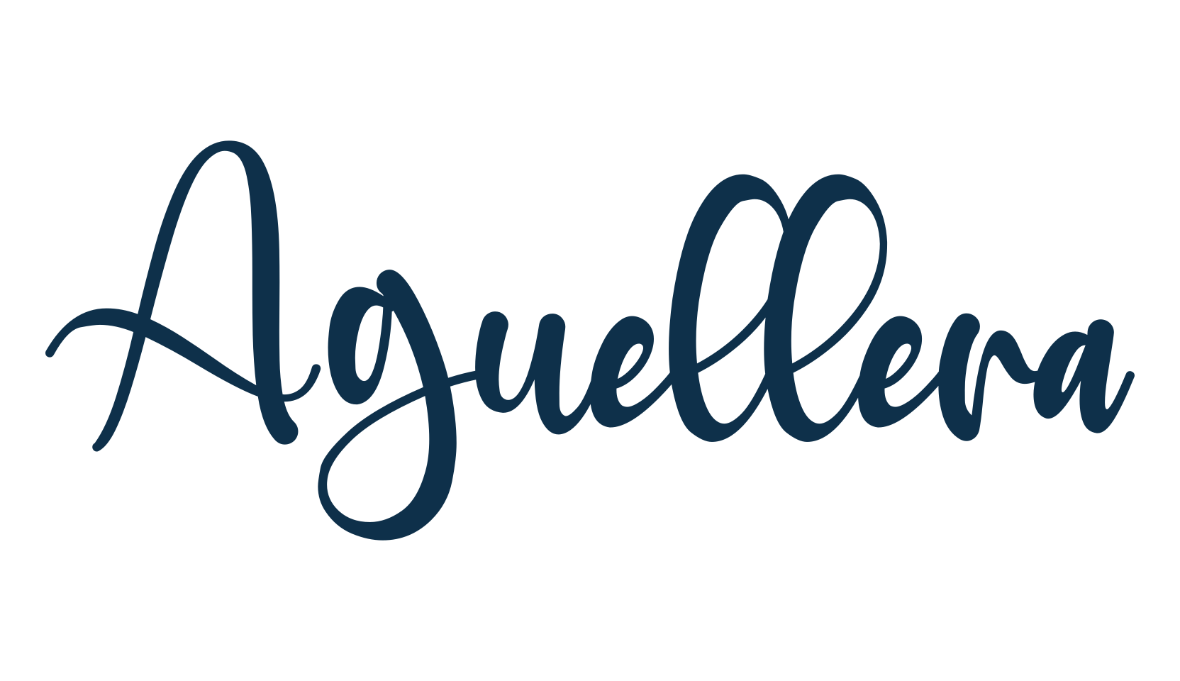 Aguellera, script handwritten fancy decorative calligraphy font preview