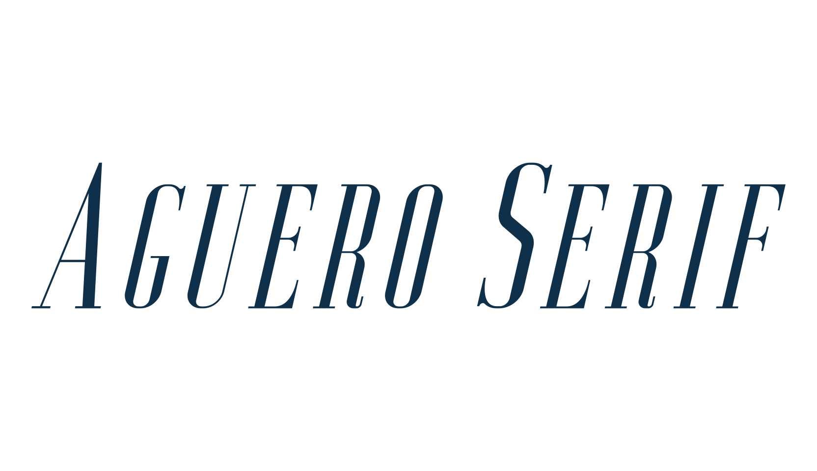 Aguero Serif, basic serif font preview