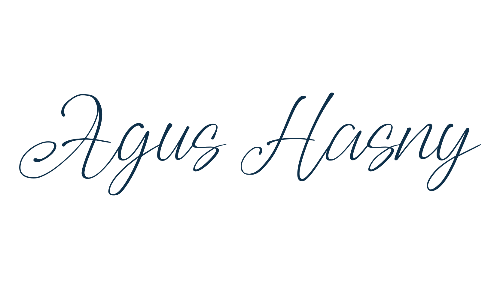 Agus Hasny, calligraphy font preview