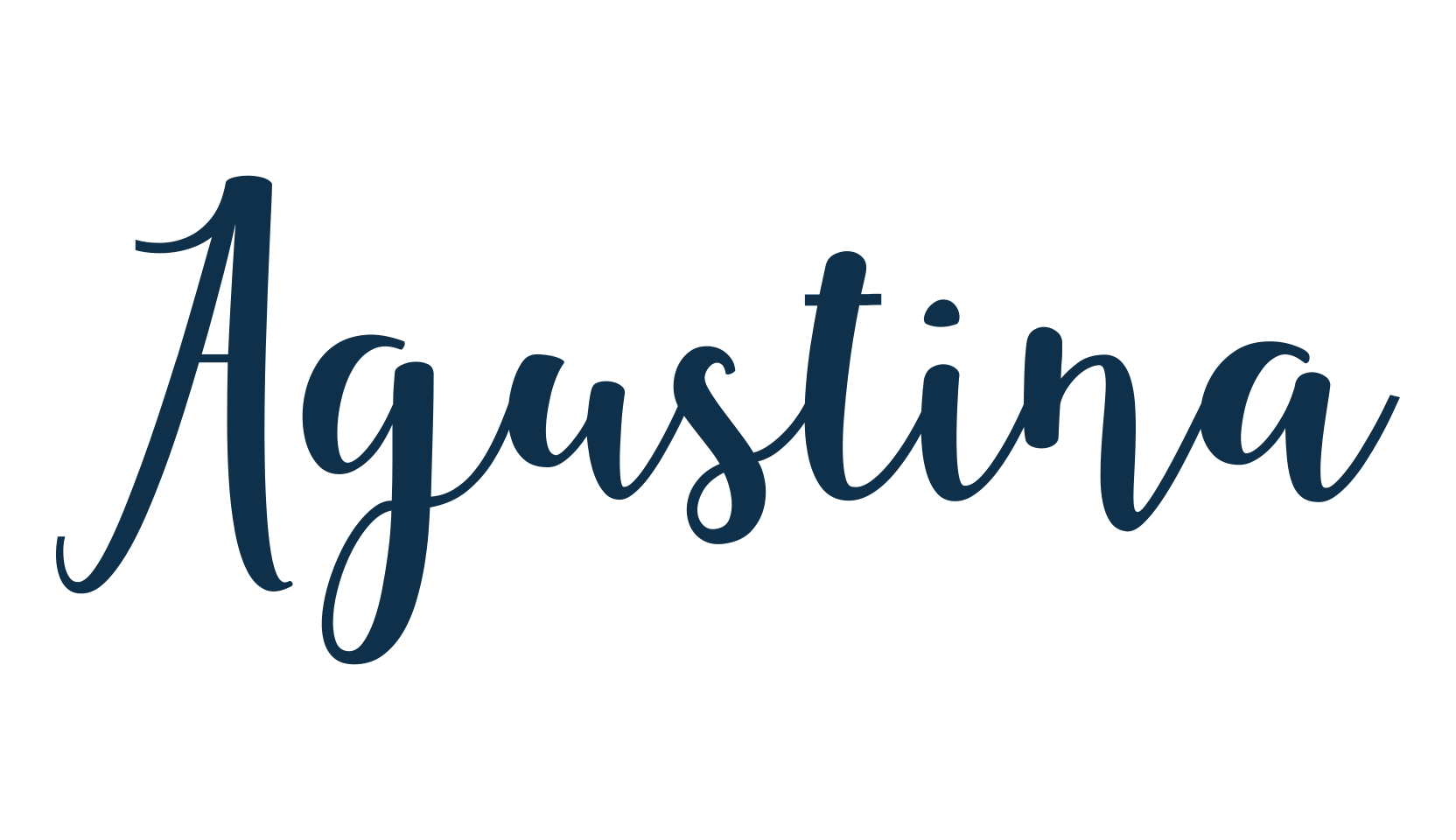 Agustina, handwriting font preview