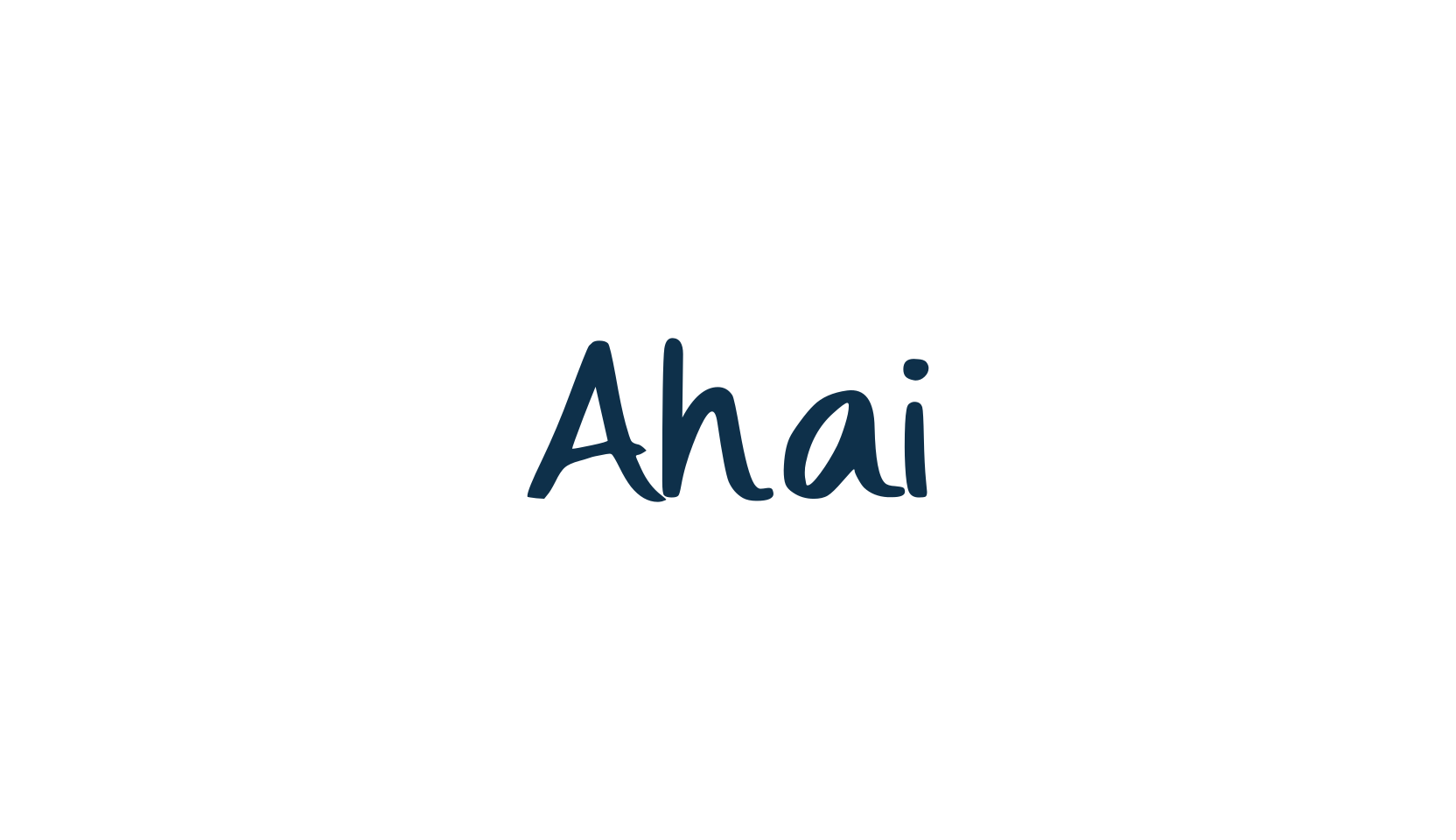 Ahai, script handwritten fancy decorative calligraphy font preview