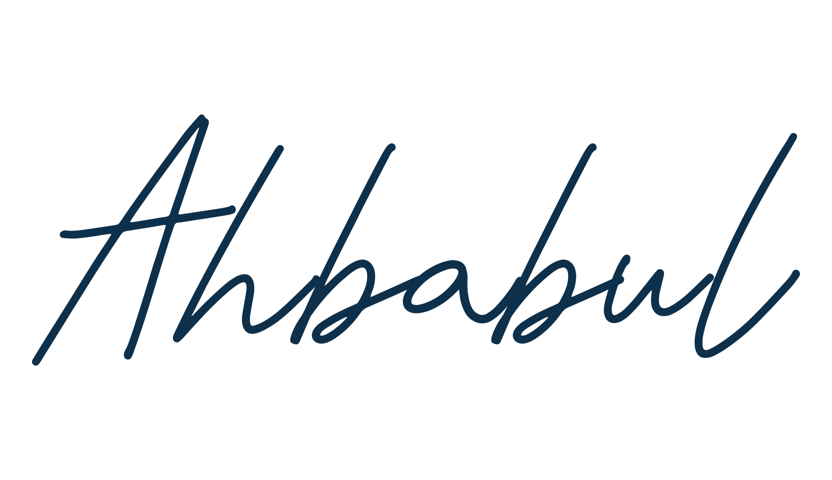 Ahbabul, script handwritten fancy decorative calligraphy font preview