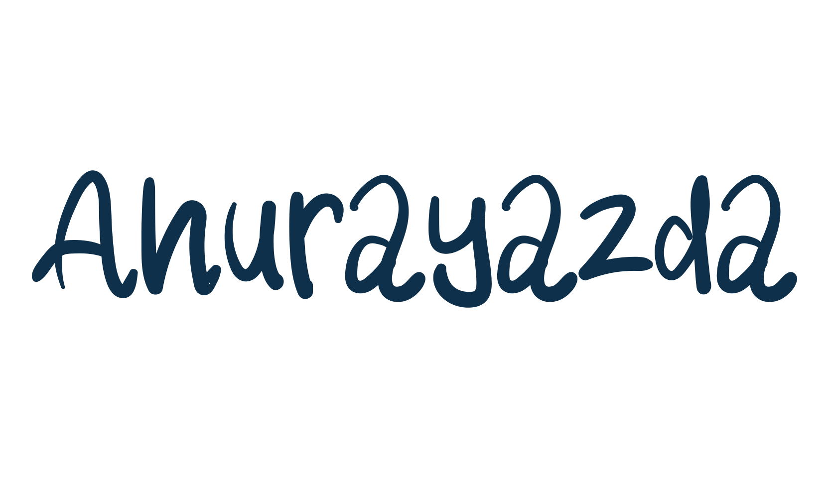 Ahurayazda, handwriting font preview