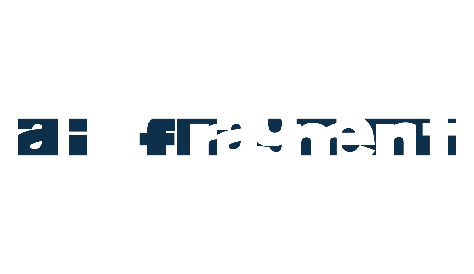 AI Fragment, fancy distorted decorative font preview