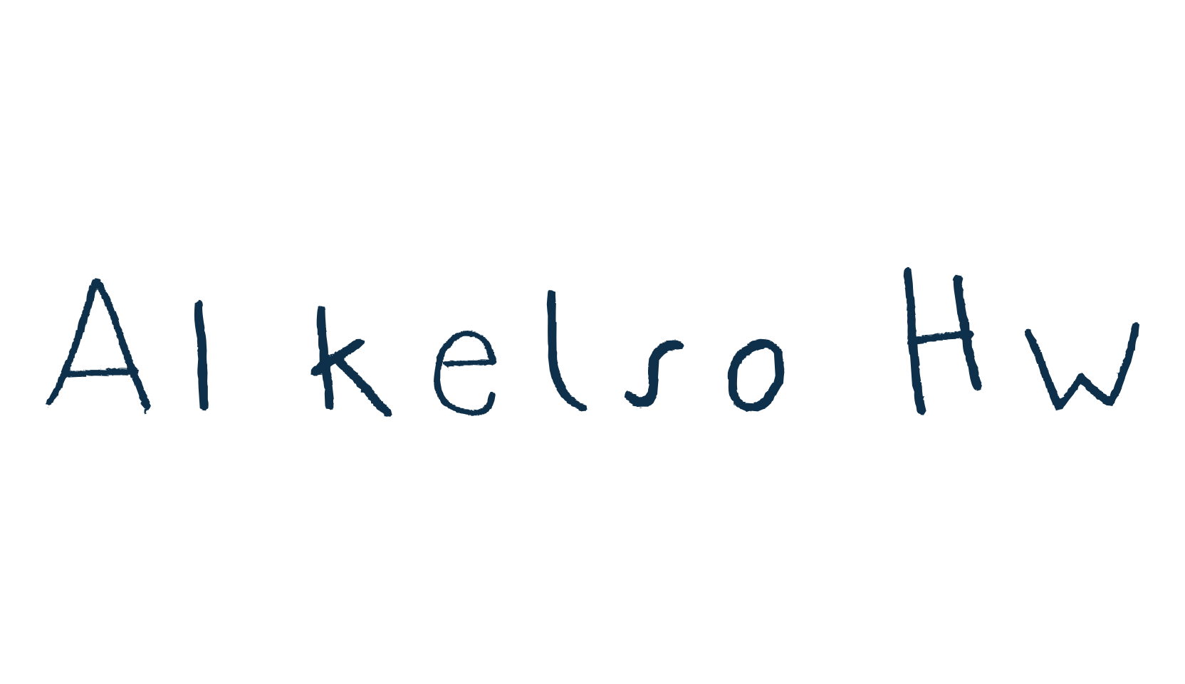 AI kelso HW, script handwritten fancy decorative calligraphy font preview