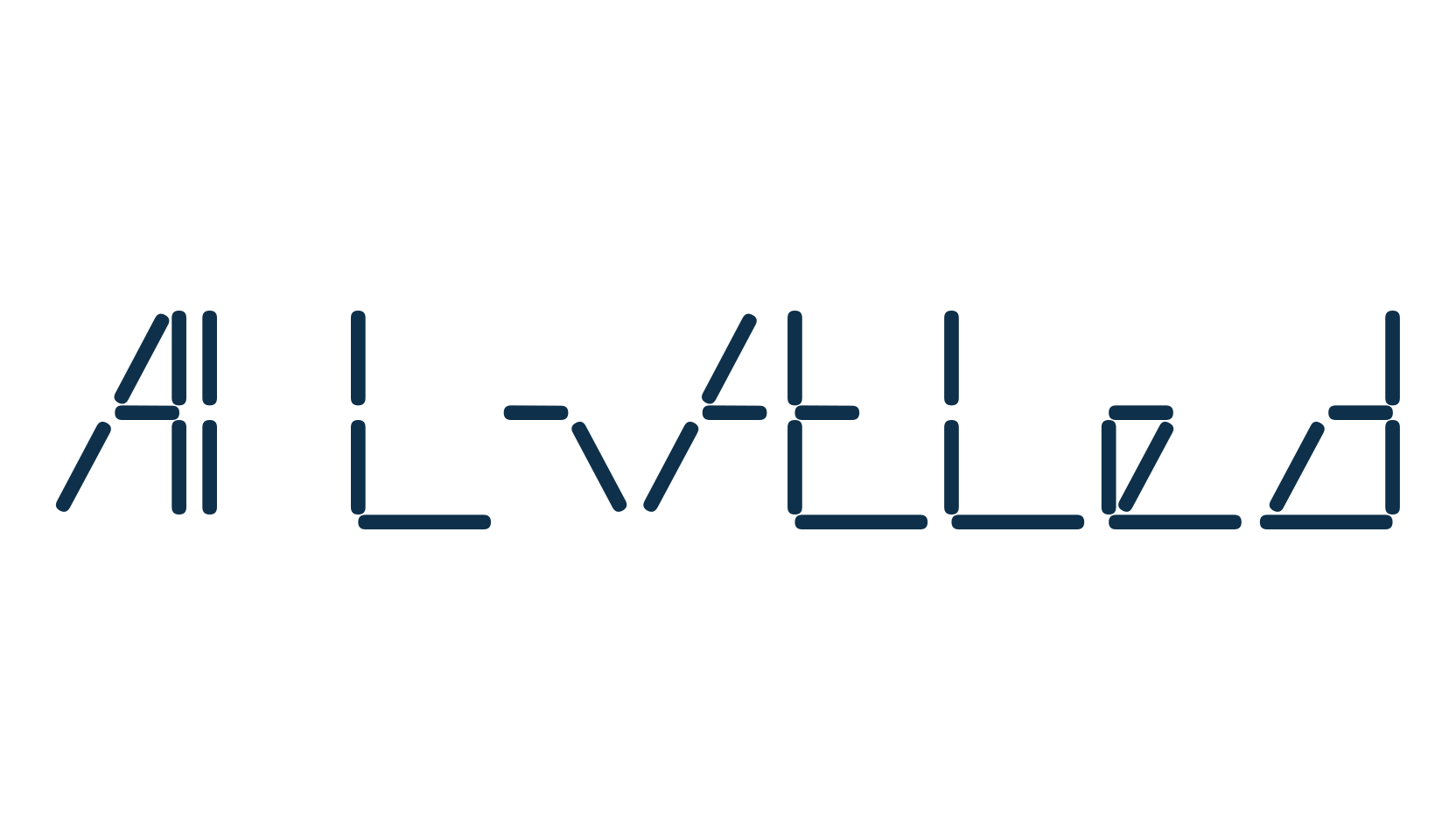AI Liftled, techno lcd sci-fi font preview