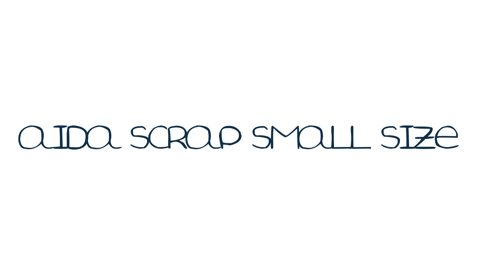 Aida Scrap Small Size, script handwritten fancy decorative calligraphy font preview