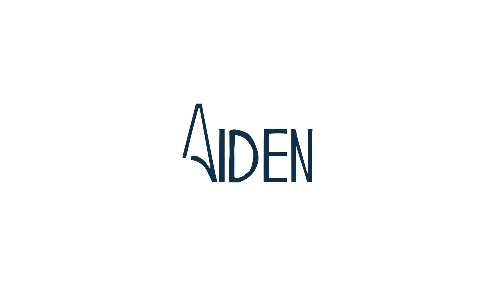 Aiden, script handwritten fancy decorative calligraphy font preview