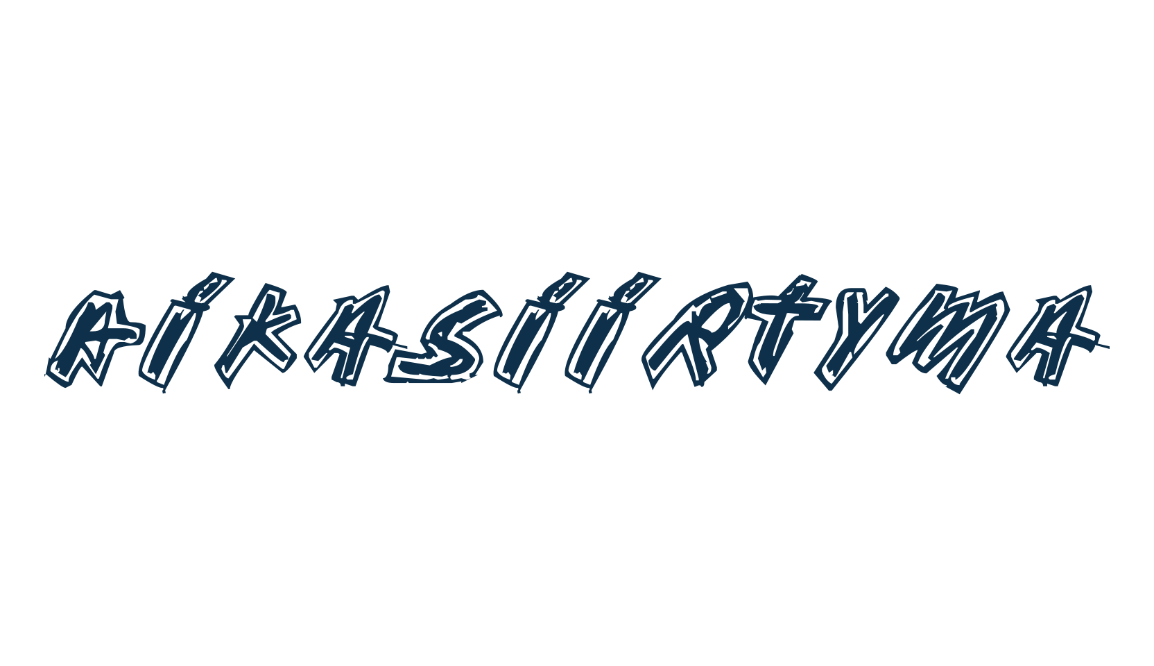 Aikasiirtyma, trash font preview