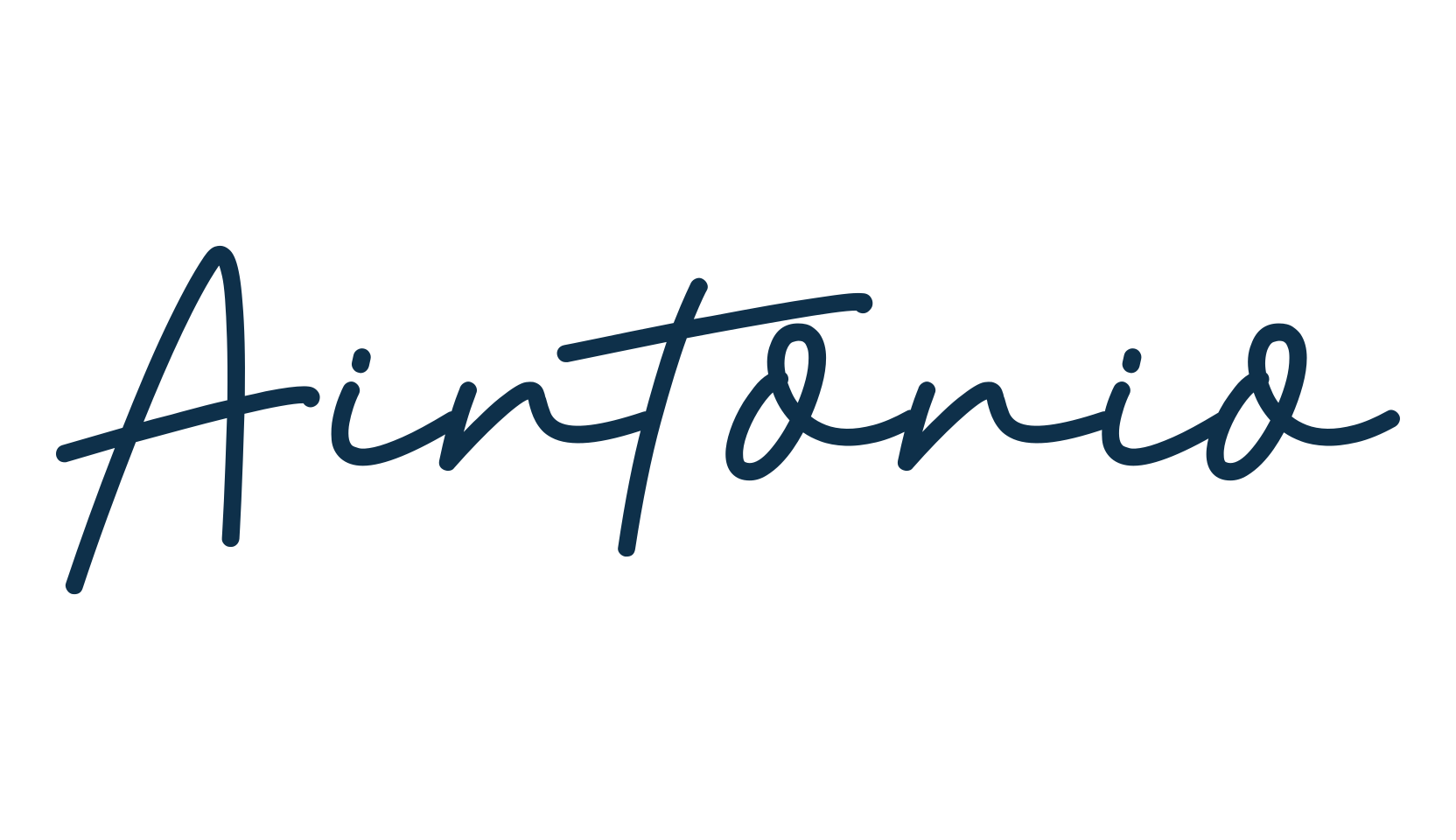 Aintonio, handwriting font preview