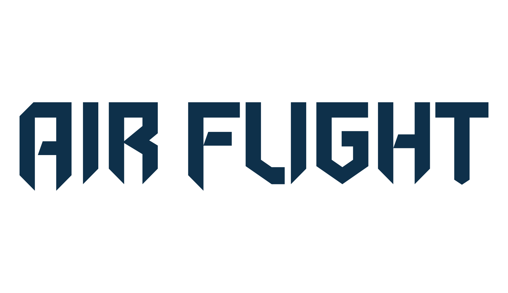Air Flight, sci-fi font preview