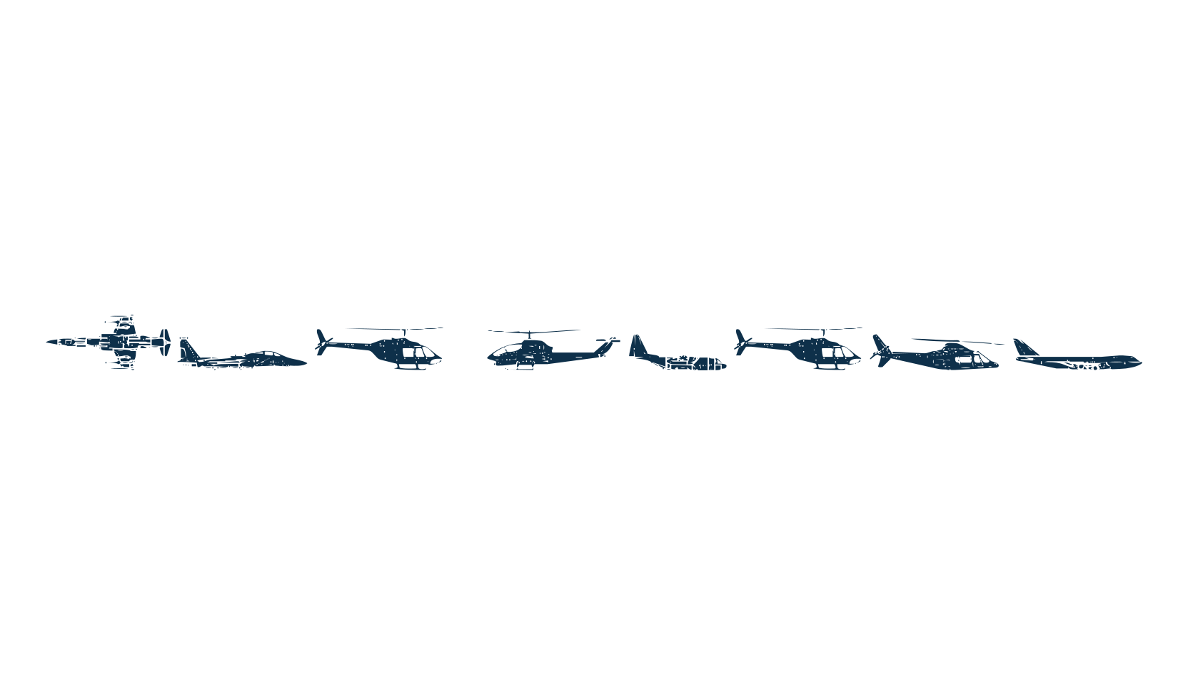Air Force, fancy decorative font preview