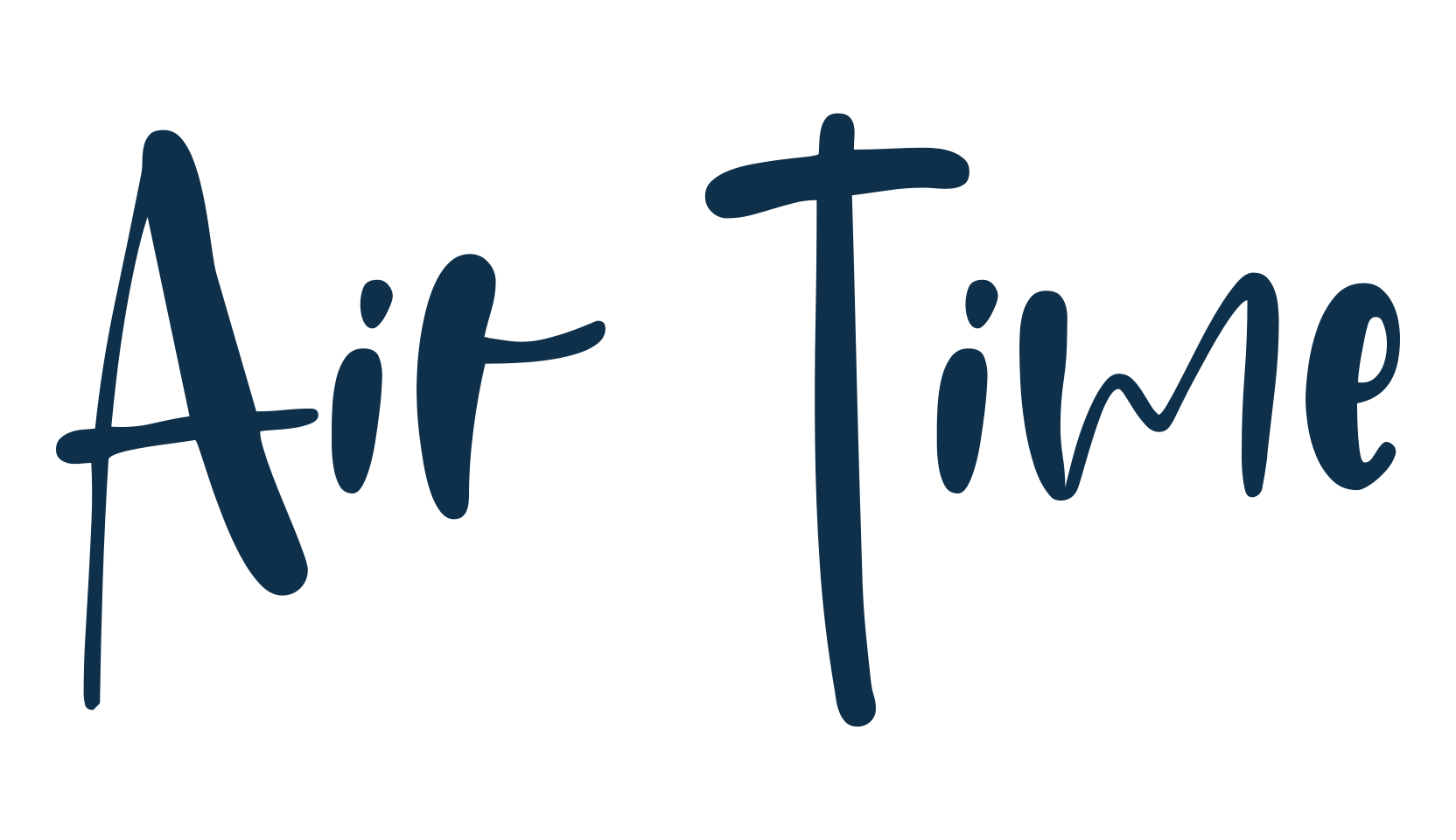 Air Time, various font preview