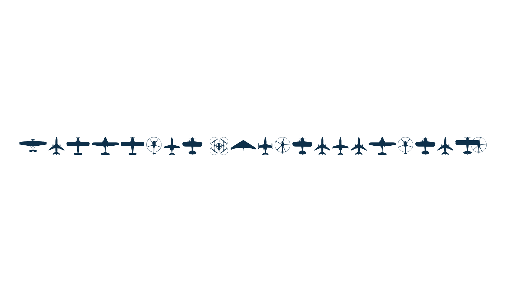 Aircraft Identification, display market font preview