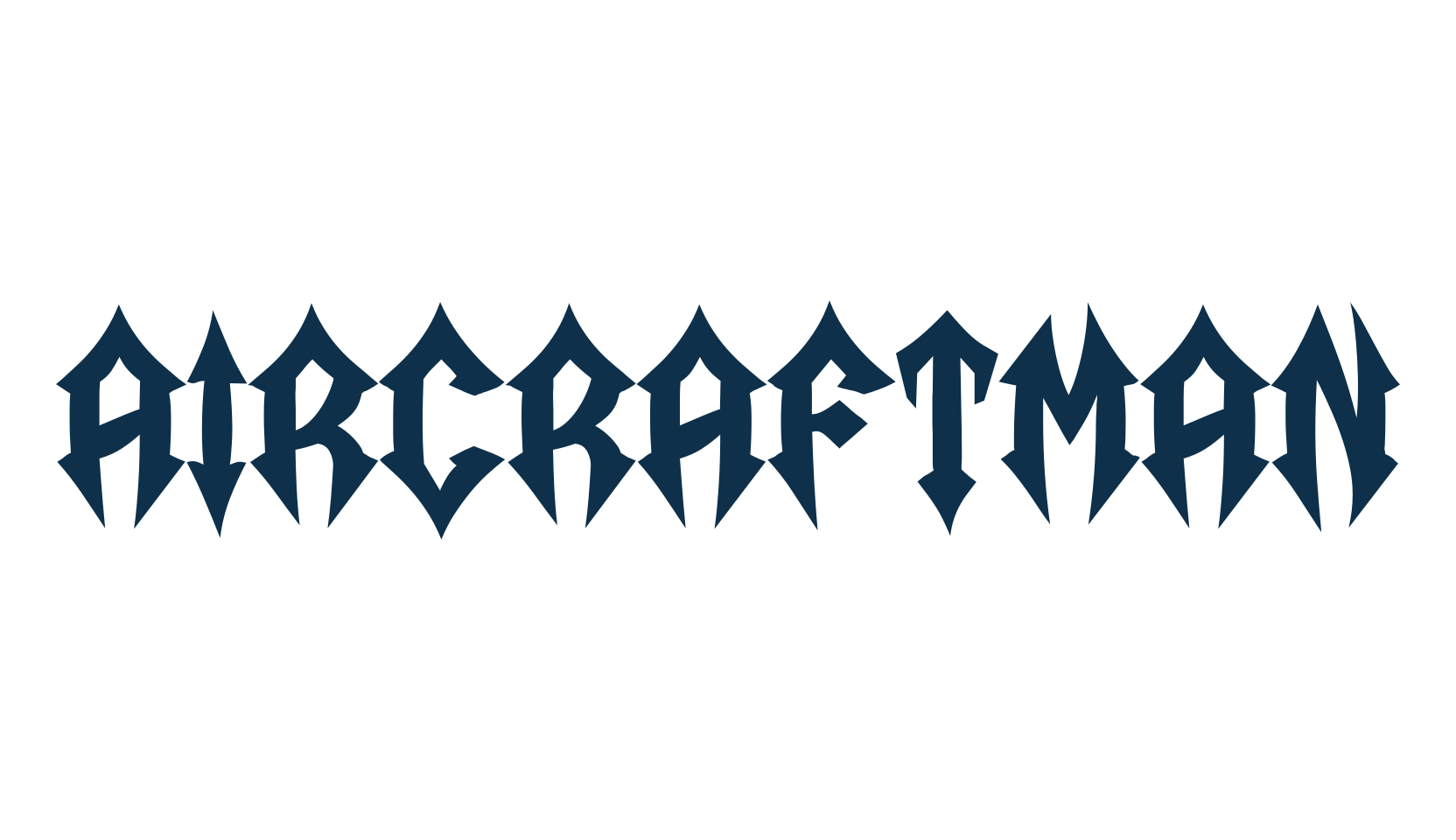Aircraftman, modern font preview