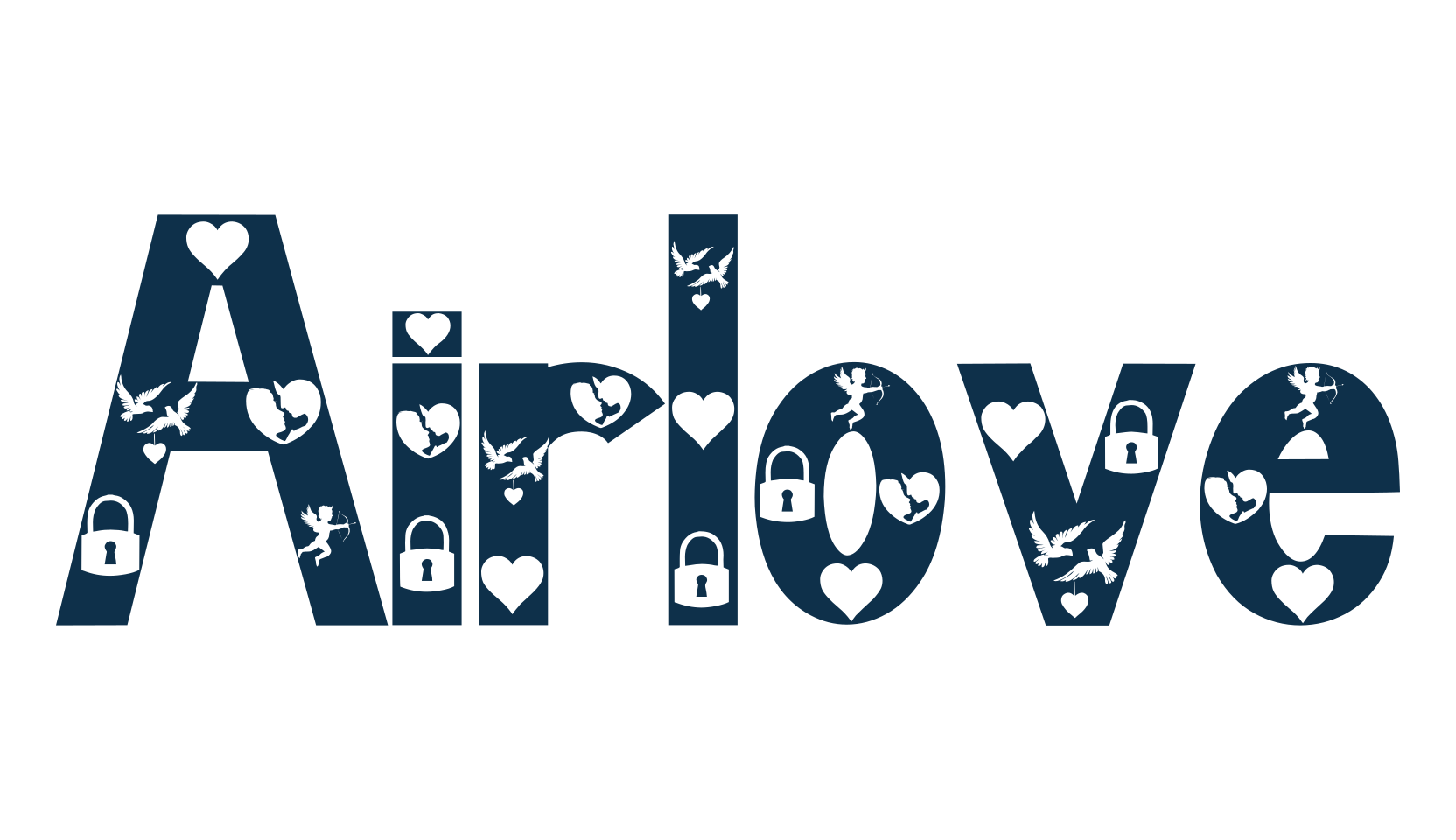 Airlove, fancy decorative font preview