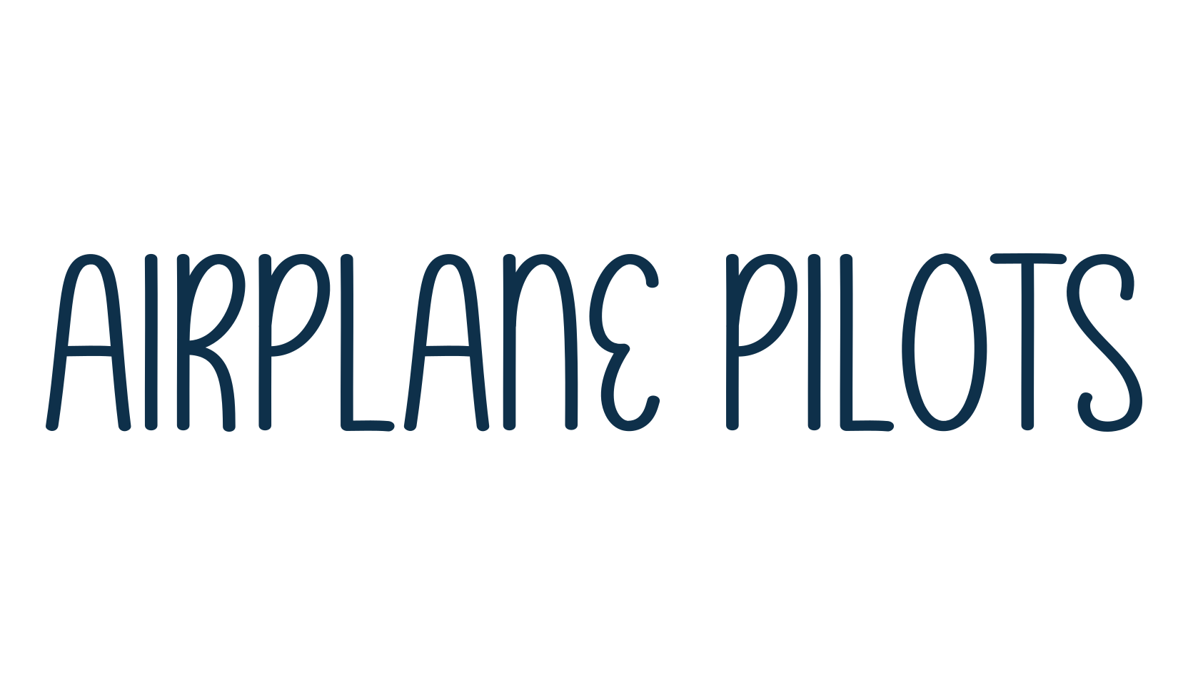 Airplane Pilots, script handwritten fancy decorative calligraphy font preview